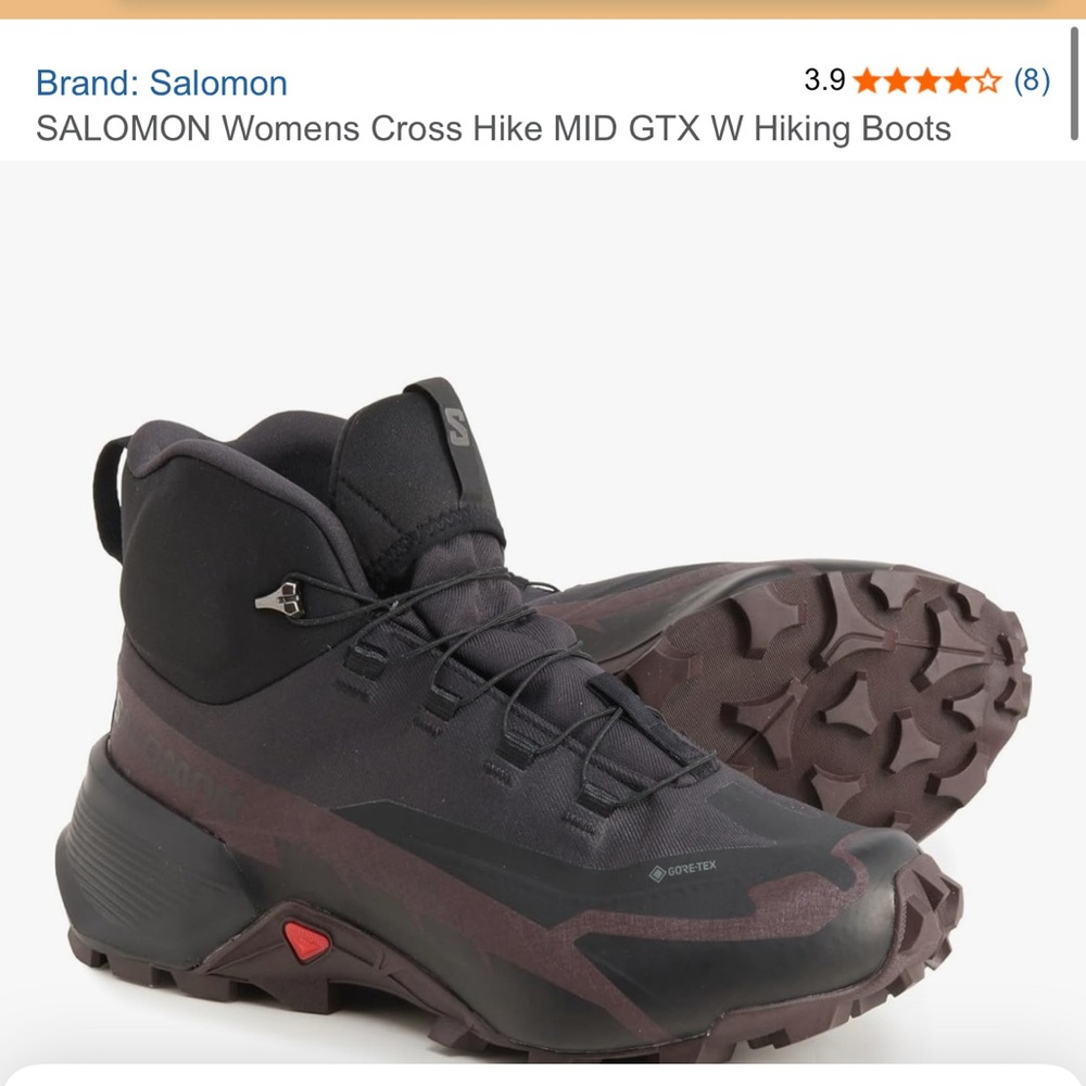 Salomon Women's Cross Hike MID GTX 2 Boots - Black and Plum